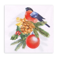 Новогодние салфетки бумажные Лилия &laquo;Снегирь&raquo;, 2 слоя, 33х33 см, 20 шт