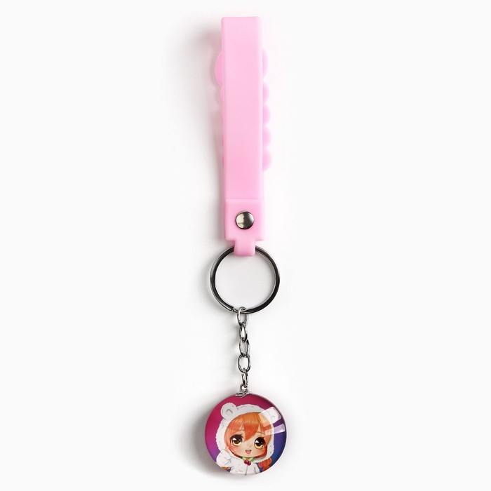 Брелок для ключей детский аниме «Девочка-медвежонок», 3.5 х 14 см Брелок для ключей детский аниме «Девочка-медвежонок», 3.5 х 14 см