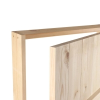 Дверной блок для бани, 190х70 см, из сосны, на клиньях, массив, "Добропаровъ" Дверной блок для бани, 190х70 см, из сосны, на клиньях, массив, "Добропаровъ"