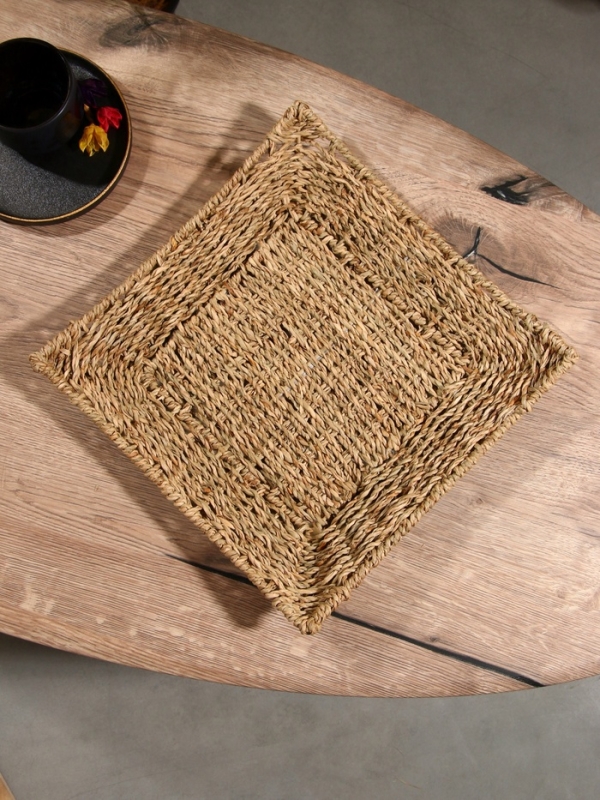 Корзина плетеная 31x31x5 см, сиграсс