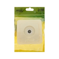 Розетка телевизионная одноместная Luazon Lighting "Орион", скрытая, бежевая Розетка телевизионная одноместная Luazon Lighting "Орион", скрытая, бежевая