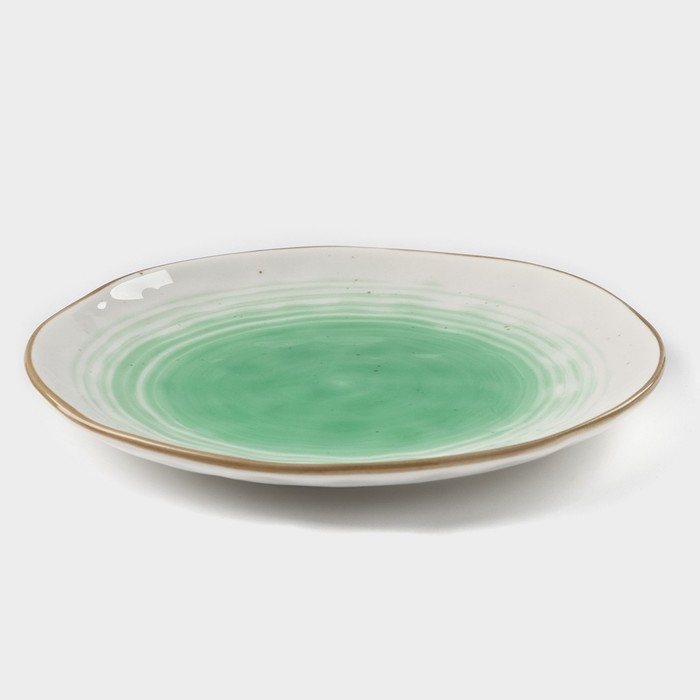 Тарелка фарфоровая Доляна &laquo;Космос&raquo;, d=19 см, цвет белый