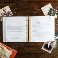 Родословная книга &laquo;Семейная&raquo;, с деревянным элементом, 84 страницы, 24,5 х 23 х 4 см.