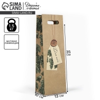 Пакет под бутылку «Виноград», 13 х 10 х 36 см Пакет под бутылку «Виноград», 13 х 10 х 36 см