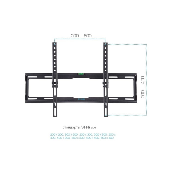 Кронштейн Tuarex OLIMP-112, для ТВ, наклонный, 32-90 Кронштейн Tuarex OLIMP-112, для ТВ, наклонный, 32-90", до 40 кг, 25 мм, черный