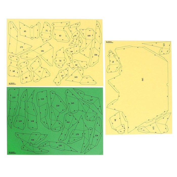 Конструктор полигональный &laquo;Дракон&raquo;, 190 деталей