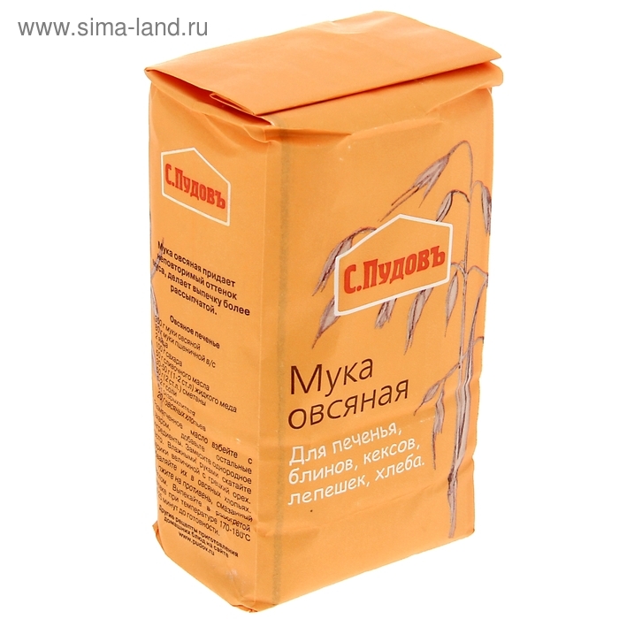 Мука &laquo;С. Пудовъ&raquo;, овсяная 400 г