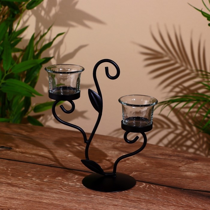 Подсвечник "Венль" металл 22 см