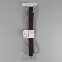 Ручка для сумки, с карабинами, 100 &plusmn; 1 см &times; 2,5 см, цвет коричневый