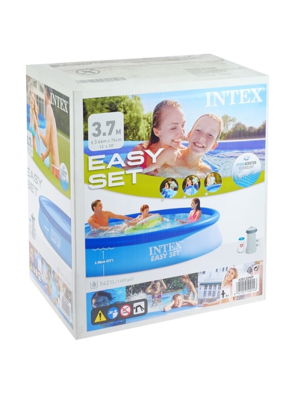 Бассейн надувной Easy Set, 366 х 76 см, фильтр-насос, 28132NP INTEX
