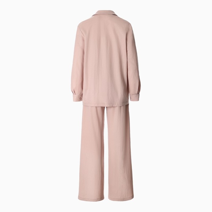 Комплект женский (рубашка, брюки, топ) KAFTAN Комплект женский (рубашка, брюки, топ) KAFTAN "Base" р. 44, пудровый