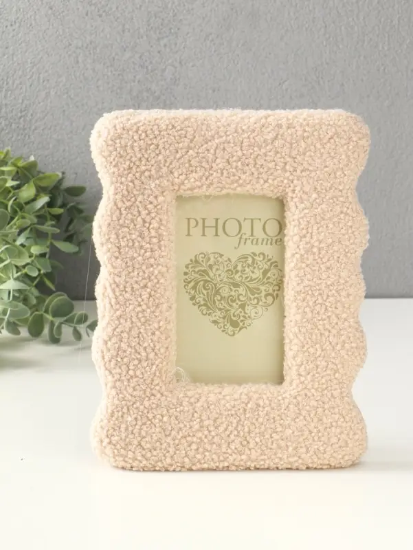 Фоторамка МДФ, иск. мех 9х14см "Плюш"  22,5х18х2 см