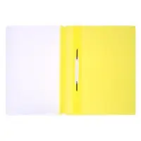 Папка-скоросшиватель Calligrata, А4, 120 мкм, жёлтая, прозрачный верх