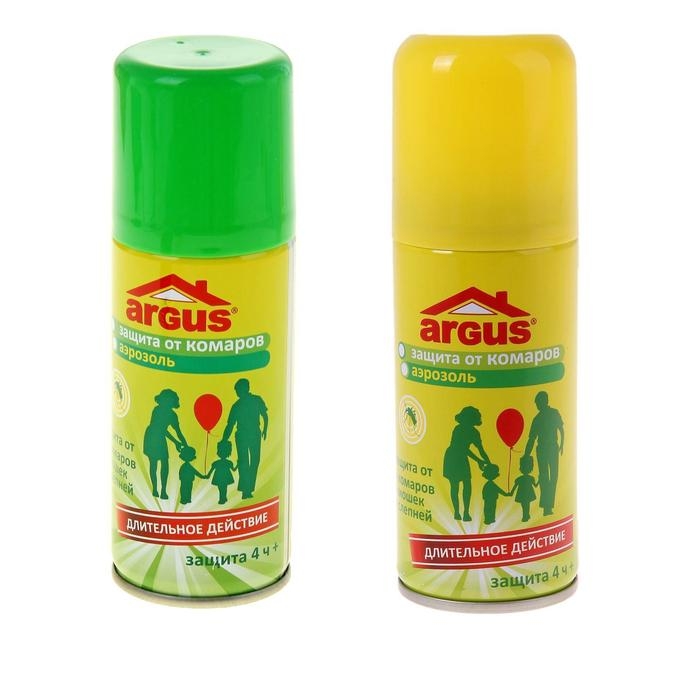Аэрозоль репеллентный от комаров, мошек, слепней  "Argus",100 мл