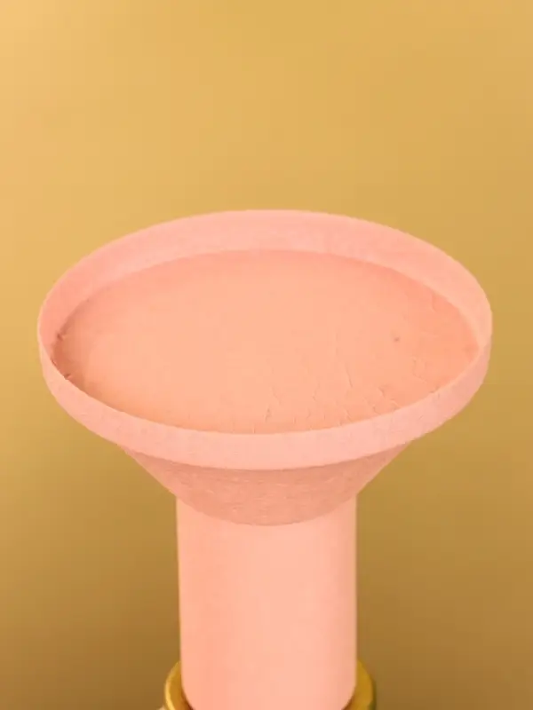 Подсвечник на 1 свечу текстурный "Пудровый" 10,5х10,5х20 см