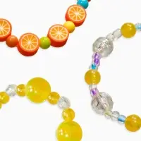 Браслет детский &laquo;Выбражулька&raquo;, 3 шт. набор, фрукты, цветной