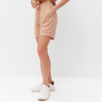 Костюм женский (футболка, шорты) MINAKU: Casual collection цвет песочный, размер 42