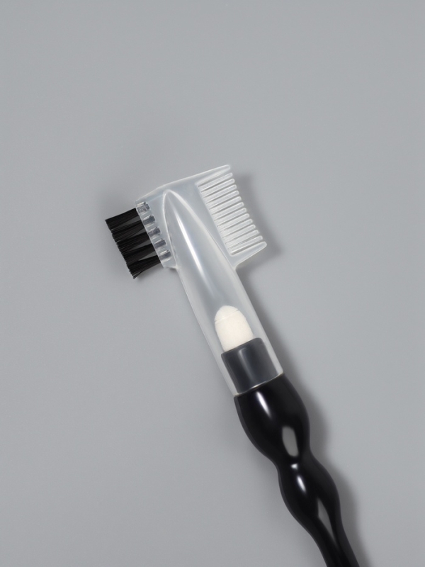 Кисть для макияжа, 3в1, 17 см, чёрная Кисть для макияжа, 3в1, 17 см, чёрная