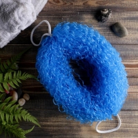 Мочалка банная большая &laquo;Бублик&raquo;, 32 см, МИКС