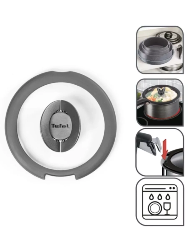 Стеклянная крышка Ingenio, 20 см, со складными ручками