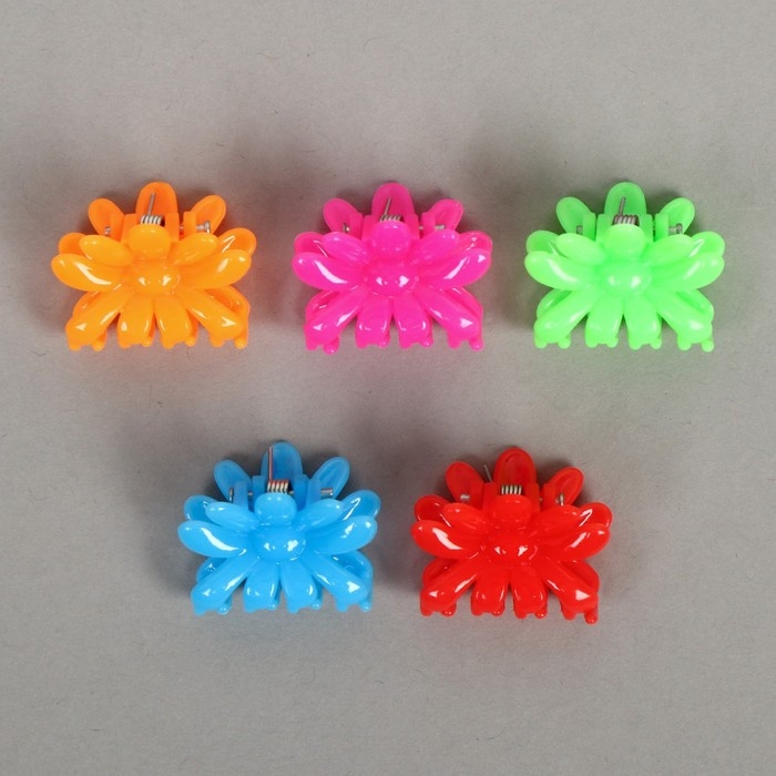 Клипса для растений &laquo;Цветок&raquo;, набор 10 шт., МИКС