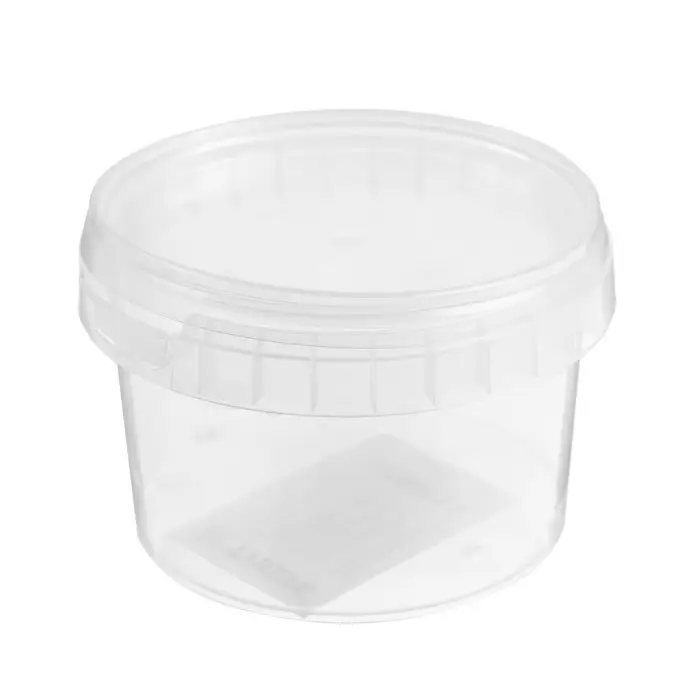 Емкость полимерная, 0.28 л, прозрачная, с крышкой, 1 шт.