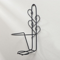 Подвес для кашпо настенный &laquo;Узор&raquo;, d = 16 см, чёрный