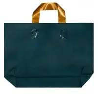 Пакт с петлевой ручкой зеленый 35 х 25 х 8 см 80 мкм