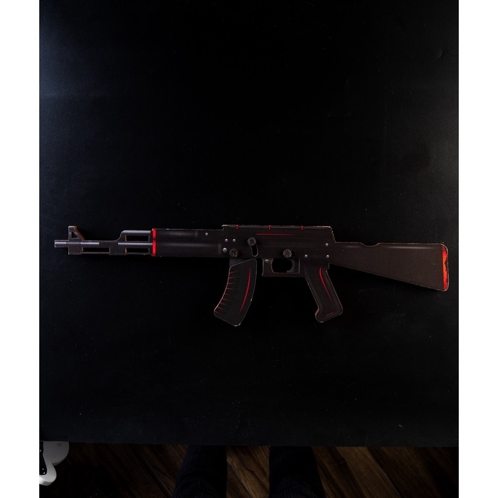 Деревянное оружие, детское сувенирное &laquo;Карбон&raquo;, автомат, 72,3 х 17,7 см