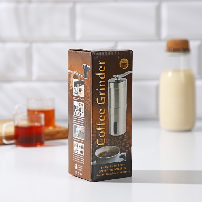 Кофемолка механическая Magistro Rodeo, 6&times;6&times;16,5 см керамический механизм