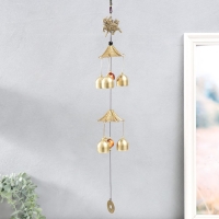 Музыка ветра металл "Дракон" 6 колокольчиков под бронзу 45 см Музыка ветра металл "Дракон" 6 колокольчиков под бронзу 45 см