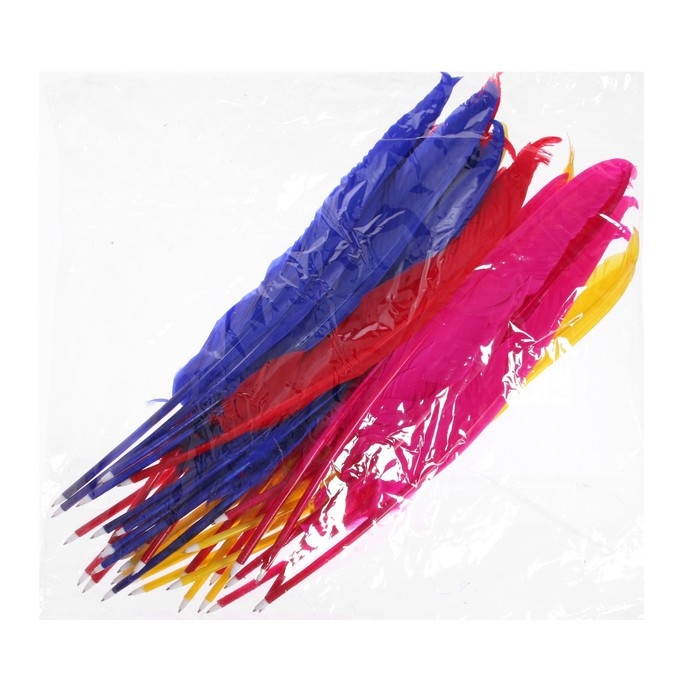 Ручка-прикол Calligrata "Перо", шариковая, МИКС