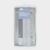 Штора для ванной "Дождь", 180х180 см, PEVA