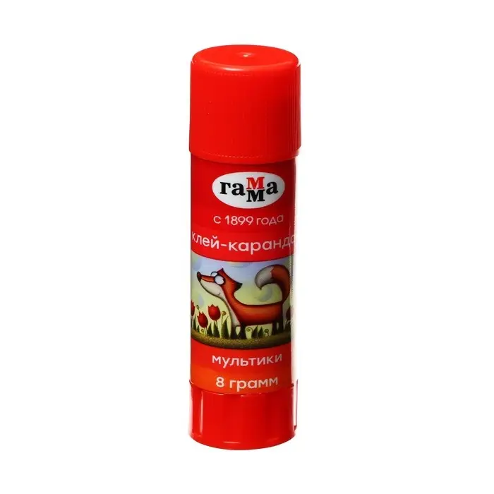 Клей-карандаш PVP  8г Гамма "Мультики"