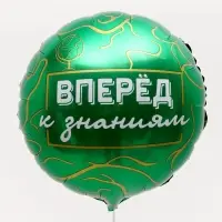 Воздушный шар фольгированный 18", &laquo;Вперёд к знаниям&raquo;, круг