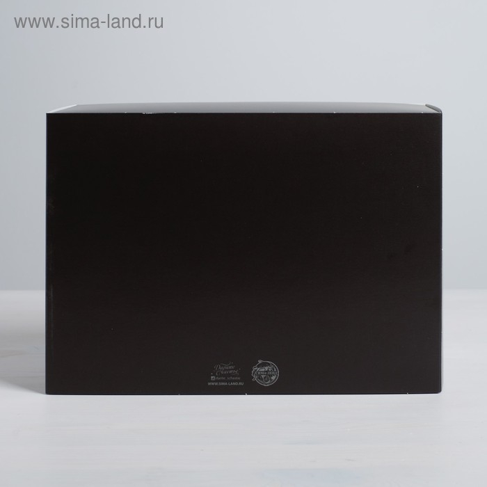 Коробка подарочная складная, упаковка, Gift for real man, 25 х 18 х 10 см