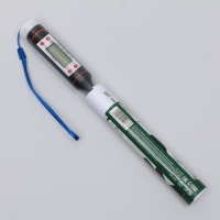 Термометр (термощуп) электронный на батарейках &laquo;Живи со вкусом&raquo;, чёрный.