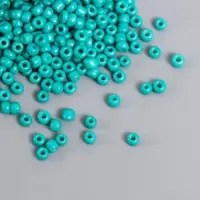 Бисер круглый 12/0 в бутылочке "Нефритовый зелёный" 20 гр