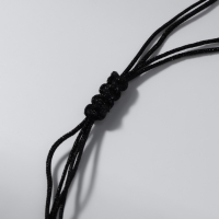 Браслет ассорти на нити &laquo;Дельфинчик&raquo; на нити, цвет чёрный в золоте