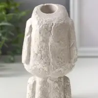 Подсвечник для тонкой свечи &laquo;Истукан&raquo;, 12.5&times;7&times;8 см, под камень