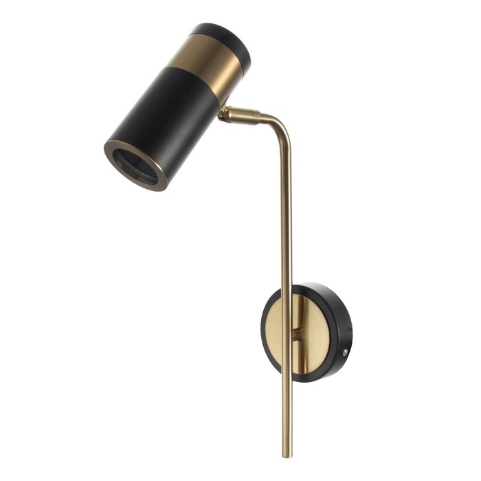 Бра "Техно" Е27 40Вт золото-черный 21х10х38см