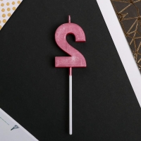 Свеча для торта, цифра &laquo;2&raquo;, 11,5 х 2,3 см