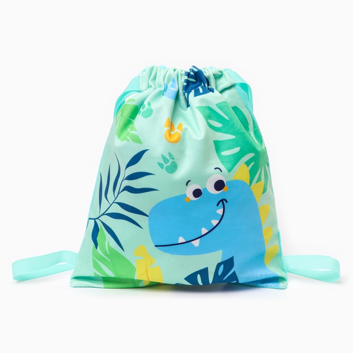 Сумка детская «Дино», 35 × 30 см, цвет бирюзовый Сумка детская «Дино», 35 × 30 см, цвет бирюзовый