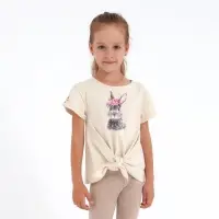 Термонаклейка &laquo;Заяц с цветами&raquo;, 5.3&times;9.8 см