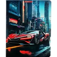 Тетрадь 40 листов, в клетку &laquo;Тачки&raquo;, мелованный картон, МИКС