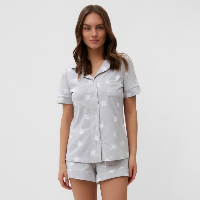 Пижама женская (рубашка и шорты) KAFTAN Пижама женская (рубашка и шорты) KAFTAN "Star" размер 40-42