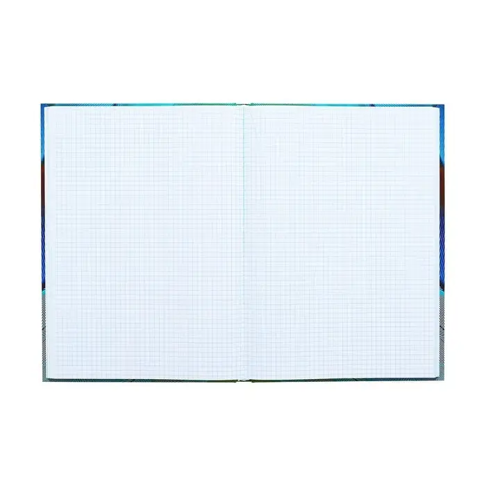 Колледж-тетрадь в твердой обложке 7БЦ, А4, 160 листов, Перья, блок в клетку, матовая ламинация, ВЫБОРОЧНЫЙ ЛАК