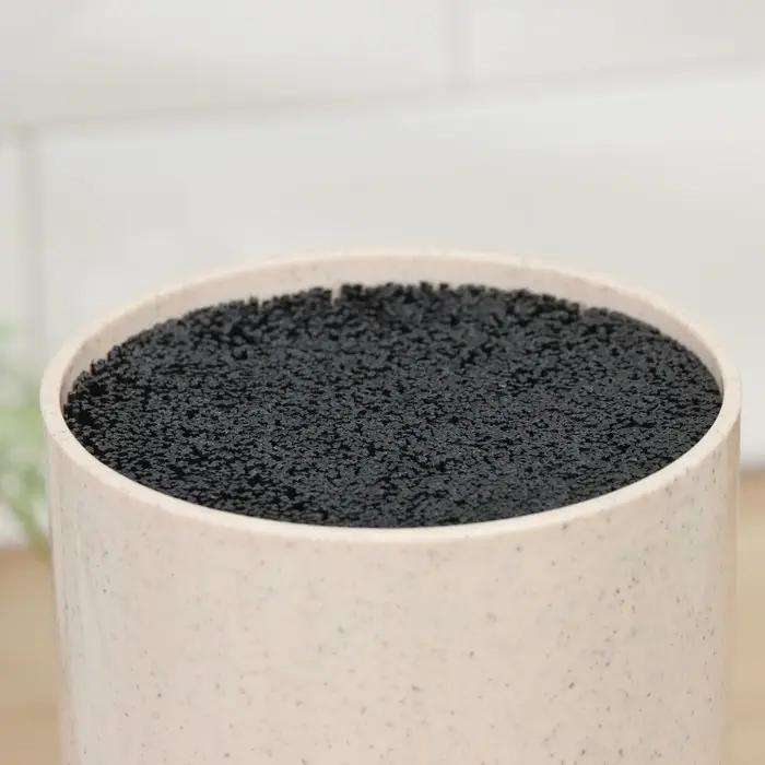 Подставка для ножей с наполнителем Доляна &laquo;Нежность&raquo;, 22&times;11 см, цвет бежевый