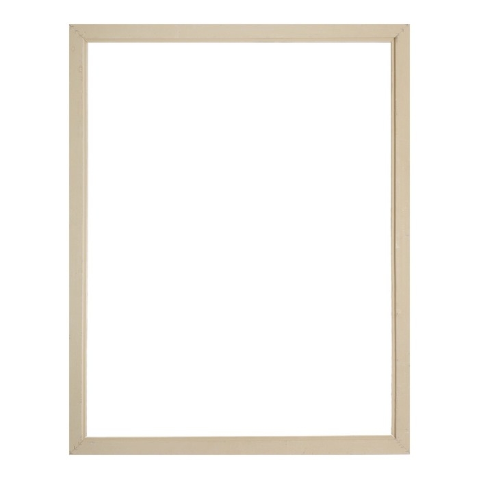 Рама для картин (зеркал) 70 х 90 х 4 см, дерево "Версаль", бело-золотая