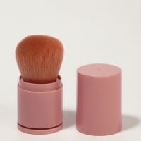 Кисть д/макияжа складная МИНИ 8,5*4см нейлон/пластик розовый пакет QF